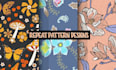 create seamless repeat vector patterns for textile and clothing