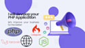 develop web application using PHP, laravel, codeigniter