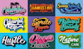 do custom graffiti, streetwear, and hip hop typography logo