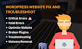 fix and troubleshoot errors on wordpress websites