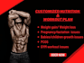 expertly create a customized nutrition plan and workout plan