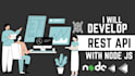 develop rest api with node js, express js, sql and mongodb