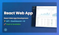 develop scalable react app with API and backend integration