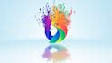 create 5 beautiful particle logo intro animation video