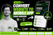 convert website to mobile app using webview