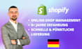 manage your online shop