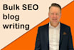 write bulk SEO optimised blog posts and articles