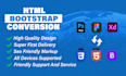 convert figma to HTML, PSD to HTML using HTML CSS bootstrap