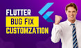 flutter bug fix and customization