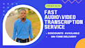 transcribe audio and do video transcription