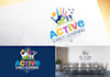 do childcare, day care, baby care and children logo