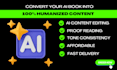 humanize ai content, proof read, format it for you