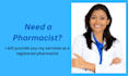 provide you consultancy as a registered pharmacist