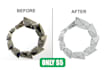 do HD quality jewelry images retouching, cutout and clipping