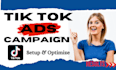 create and setup tik tok ads campaign, tik tok ads manager, tiktok ads
