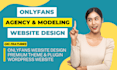 design onlyfans agency website, onlyfans model website, agency website