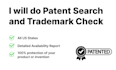 do a patent search and trademark check in US all states