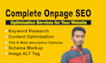 do onpage optimization, technical SEO, and schema markup