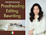 professionally proofread edit and rewrite any text and ai content in italian