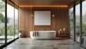 do realistic 3d bathroom rendering