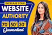 increase domain rating increase DR moz domain authority da increase tf 40 ur 80