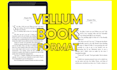 format novel fiction print and ebook using vellum