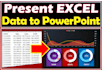 analyze excel data and present in powerpoint professionally