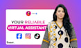 be virtual assistant for instagram facebook and tiktok