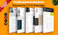 make impressive professional resume design and cv design