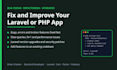 fix bugs, errors and slow pages in your laravel or PHP app