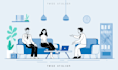 draw flat, modern vector illustration
