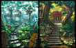 draw anime background, 2d environment, landscape