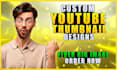 draw attractive eye catchy youtube thumbnail design, gig picture