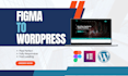 convert figma to wordpress using elementor pro