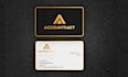 do luxury modern business card and logo design with a copyright