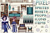 draw pixel items, props, icons, avatars, characters