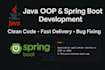 java object oriented programming projects and spring boot tasks