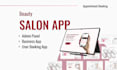 make  beauty salon website and mobile app with booking system