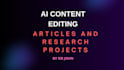 manually rewrite, paraphrase, edit and humanize ai content