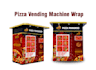 pizza vending machine wrap, fast food vending machine wrap