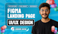 do figma landing page, website ui ux design or figma design