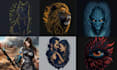 do eye catching ai art , 3d characters using leonardo ai