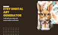 sell etsy digital art automation through midjourney software