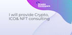 be your crypto ico consultant