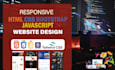 design responsive html css js bootstrap psd to html website