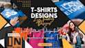 make typography and cartoon t shirt designs