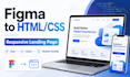a responsive landing page with HTML CSS and javascript