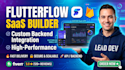 build a high performance flutterflow saas with custom backend integration