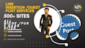 do saas guestpost with do follow backlinks and link insertion
