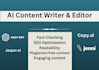 provide SEO ai content using chatgpt and jasper ai